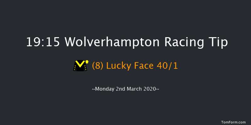 Ladbrokes Where The Nation Plays Fillies' Novice Stakes Wolverhampton 19:15 Stakes (Class 5) 6f Mon 24th Feb 2020