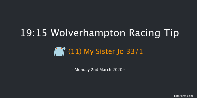 Ladbrokes Where The Nation Plays Fillies' Novice Stakes Wolverhampton 19:15 Stakes (Class 5) 6f Mon 24th Feb 2020