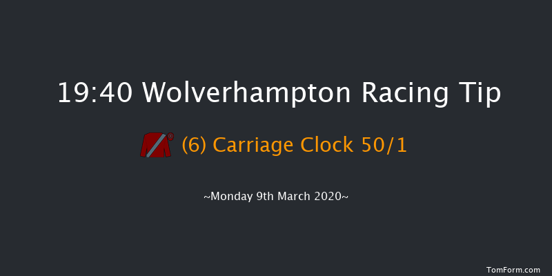 Ladbrokes Where The Nation Plays Handicap Wolverhampton 19:40 Handicap (Class 6) 6f Sat 7th Mar 2020