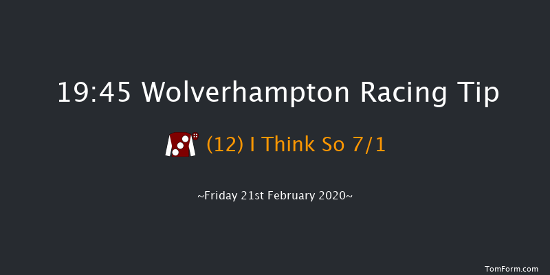 Bombardier British Hopped Amber Beer Handicap Wolverhampton 19:45 Handicap (Class 6) 9f Mon 10th Feb 2020