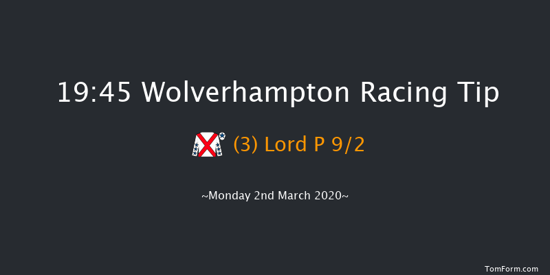 Ladbrokes Home Of The Odds Boost Handicap Wolverhampton 19:45 Handicap (Class 5) 6f Mon 24th Feb 2020