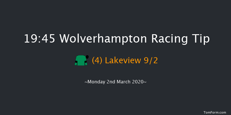 Ladbrokes Home Of The Odds Boost Handicap Wolverhampton 19:45 Handicap (Class 5) 6f Mon 24th Feb 2020