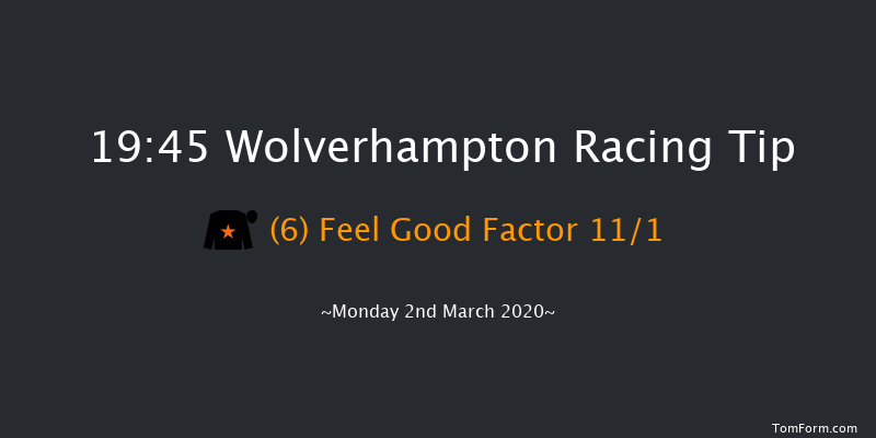 Ladbrokes Home Of The Odds Boost Handicap Wolverhampton 19:45 Handicap (Class 5) 6f Mon 24th Feb 2020