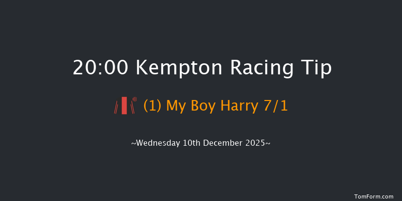 Kempton 20-00 (Class 6) 7f Wed 3rd Dec 2025