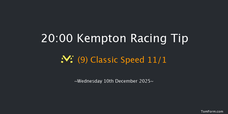 Kempton 20-00 (Class 6) 7f Wed 3rd Dec 2025