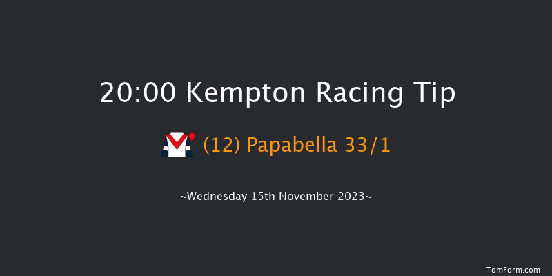 Kempton 20:00 Handicap (Class 6) 6f Mon 13th Nov 2023