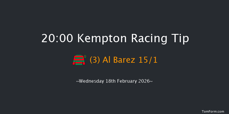 Kempton 20-00 (Class 4) 6f Wed 11th Feb 2026