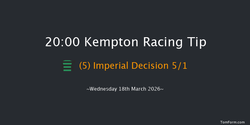 Kempton 20-00 (Class 5) 10f Sat 14th Mar 2026