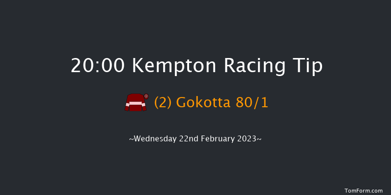 Kempton 20:00 Stakes (Class 6) 12f Wed 15th Feb 2023