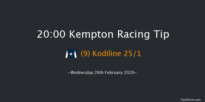 32Red.com Handicap (Div 1) Kempton 20:00 Handicap (Class 6) 7f Sat 22nd Feb 2020