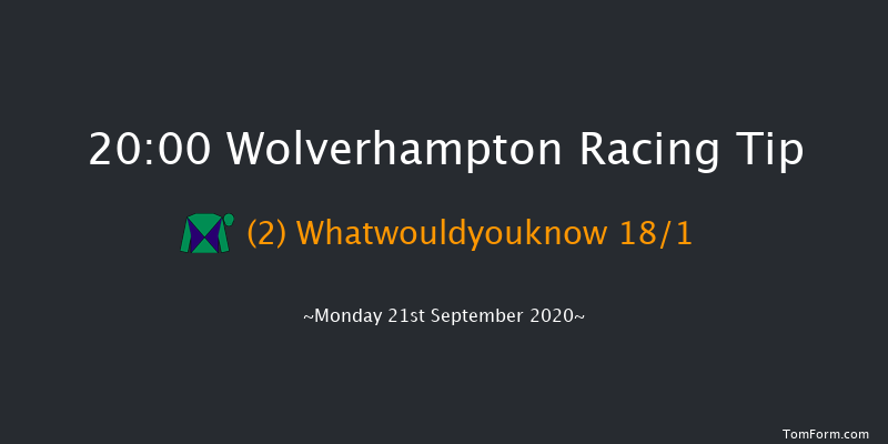 Follow At The Races On Twitter Handicap Wolverhampton 20:00 Handicap (Class 6) 10f Sat 19th Sep 2020