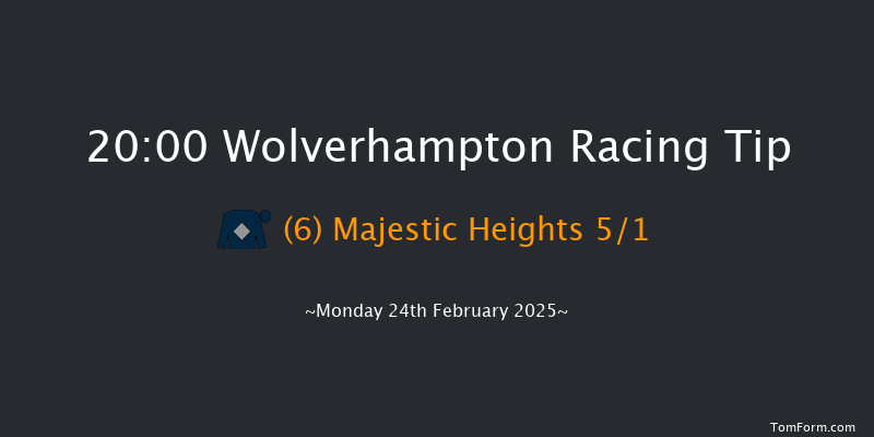 Wolverhampton  20:00 Handicap (Class 6) 8.5f Tue 18th Feb 2025