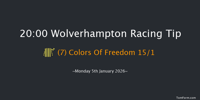 Wolverhampton 20-00 (Class 6) 5f Fri 2nd Jan 2026