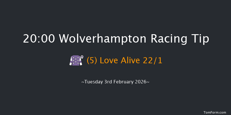 Wolverhampton 20-00 (Class 5) 5f Mon 2nd Feb 2026