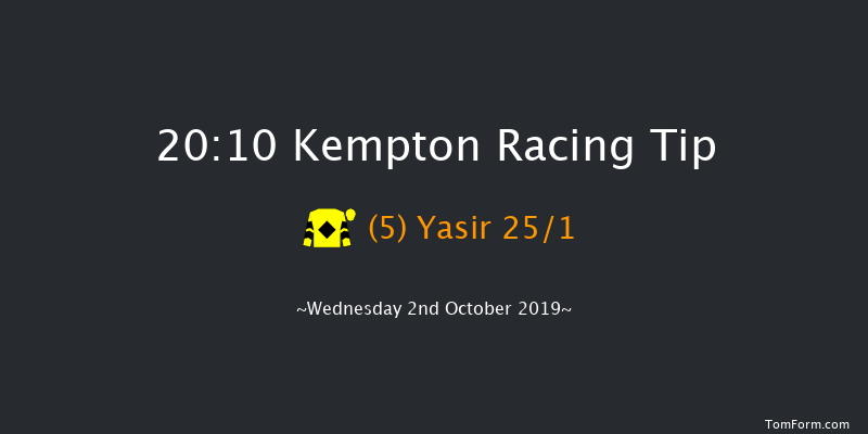 Kempton 20:10 Handicap (Class 6) 16f Tue 1st Oct 2019
