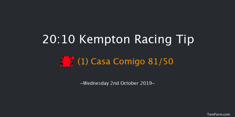 Kempton 20:10 Handicap (Class 6) 16f Tue 1st Oct 2019