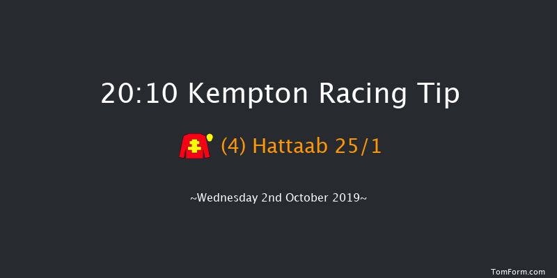 Kempton 20:10 Handicap (Class 6) 16f Tue 1st Oct 2019