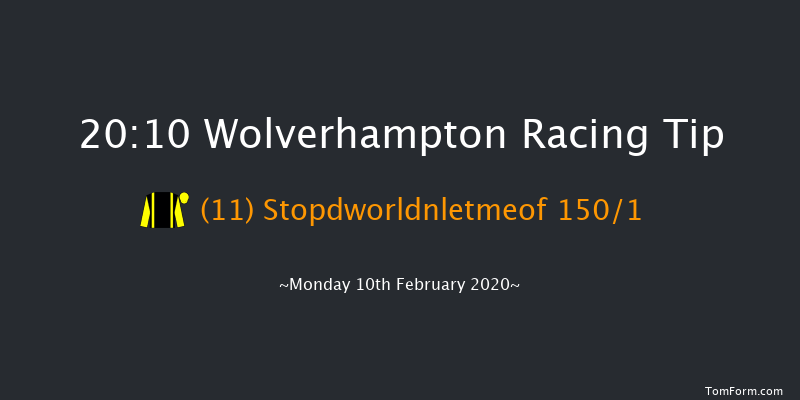 BetYourWay At Betway Handicap Wolverhampton 20:10 Handicap (Class 6) 5f Sat 8th Feb 2020