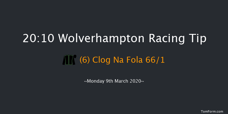 Betway Novice Median Auction Stakes Wolverhampton 20:10 Stakes (Class 6) 6f Sat 7th Mar 2020