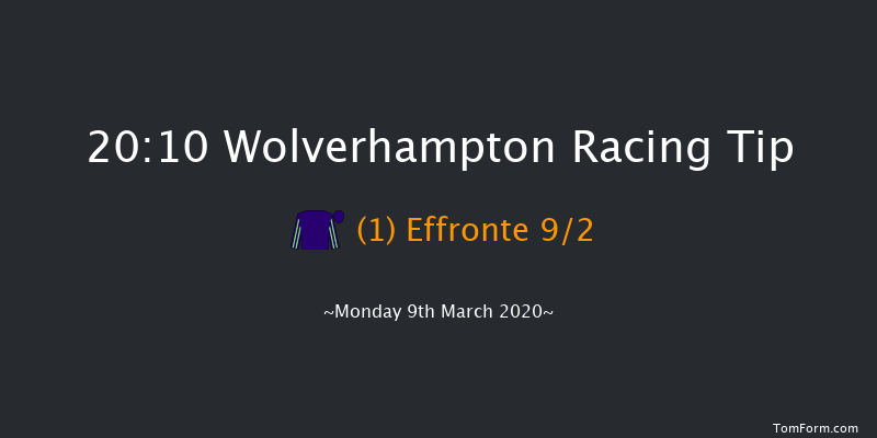 Betway Novice Median Auction Stakes Wolverhampton 20:10 Stakes (Class 6) 6f Sat 7th Mar 2020