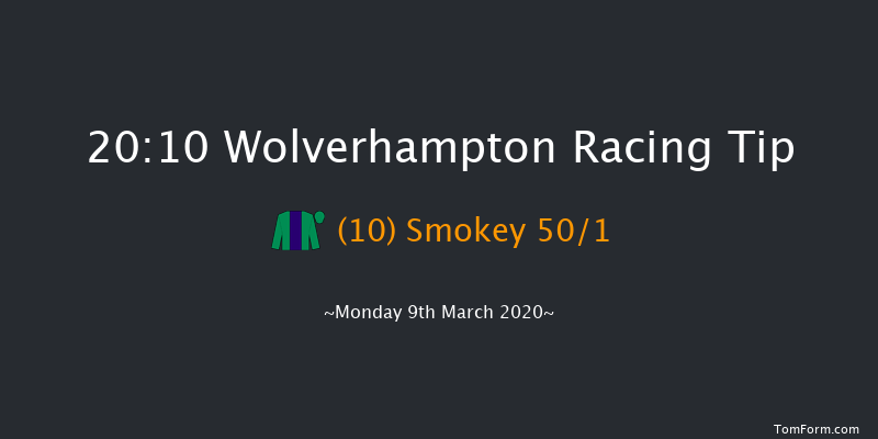 Betway Novice Median Auction Stakes Wolverhampton 20:10 Stakes (Class 6) 6f Sat 7th Mar 2020