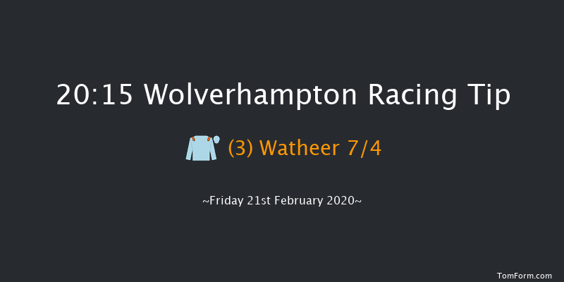 Bombardier Golden Beer Classified Stakes Wolverhampton 20:15 Stakes (Class 6) 7f Mon 10th Feb 2020