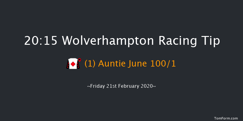 Bombardier Golden Beer Classified Stakes Wolverhampton 20:15 Stakes (Class 6) 7f Mon 10th Feb 2020