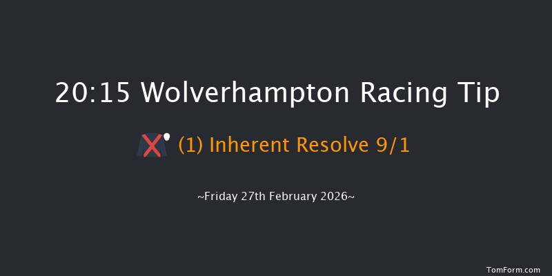 Wolverhampton 20-15 (Class 6) 8f Mon 23rd Feb 2026