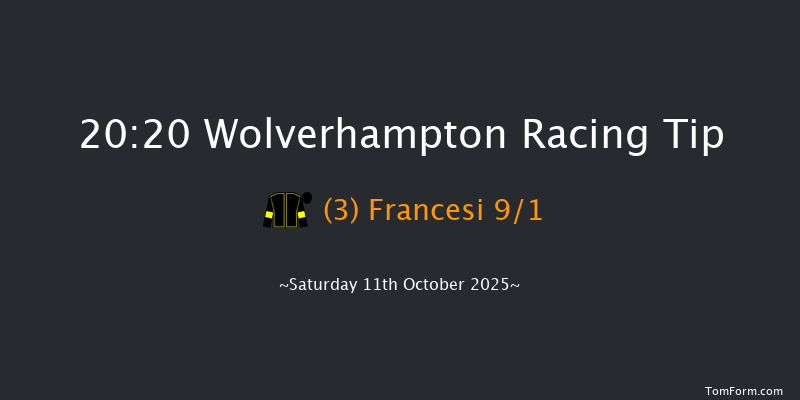 Wolverhampton 20-20 (Class 6) 8f Mon 6th Oct 2025