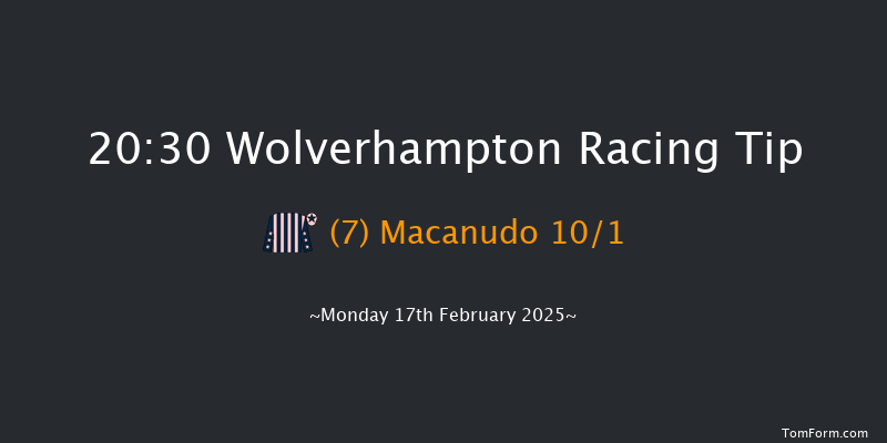 Wolverhampton  20:30 Handicap (Class 5) 6f Tue 11th Feb 2025