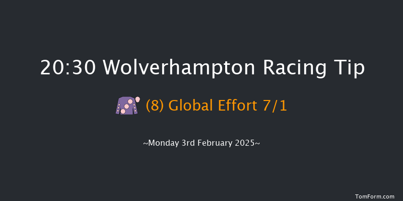 Wolverhampton  20:30 Handicap (Class 6) 6f Sat 1st Feb 2025